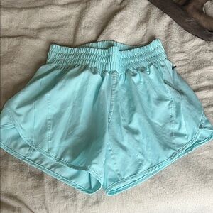 Women's light blue Lululemon Shorts